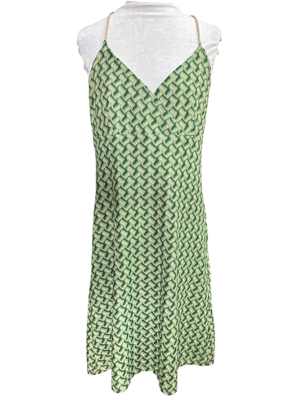 Ann Taylor Loft Crocheted Halter Midi Sundress. Size 12